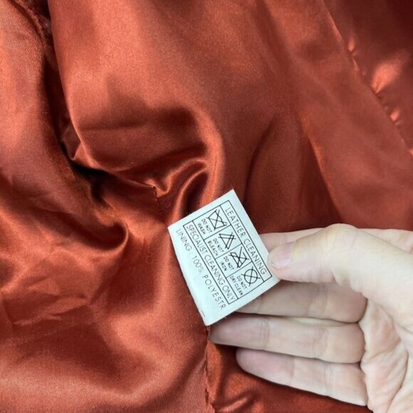 Double D Ranch Suede Western Shirt Rhinestone Embellished Rust Size M‎ - Picture 10 of 12